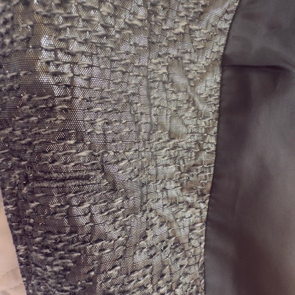 Chico's Blazer Women's Size Button Shimmer Metallic Glitz Glam Corporate Shimmer - Picture 6 of 13